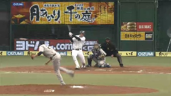 3回裏3秋山セカンドゴロ平野ファインプレー (1)