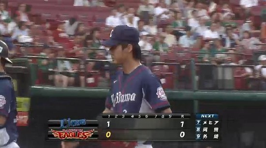 １回裏２三者凡退 (1)