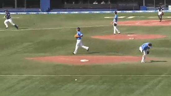 ４回表２浅村タイムリー (1)