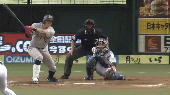 ７回表１牧田三者凡退 (2)