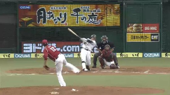 ３回裏１栗山HR (4)