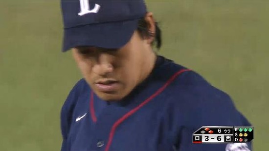 ６回裏３福浦ゲッツー (1)