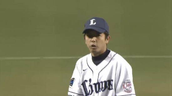 ７回表３岩尾９者連続三振 (2)