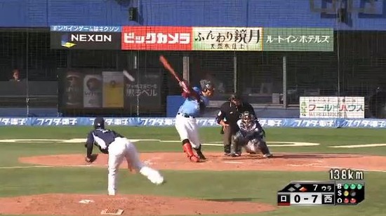 ７回裏１加藤セカンドゴロ、十亀７回無失点 (3)