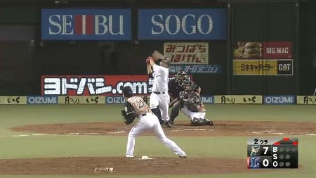 ２回裏２梅田満塁弾 (1)