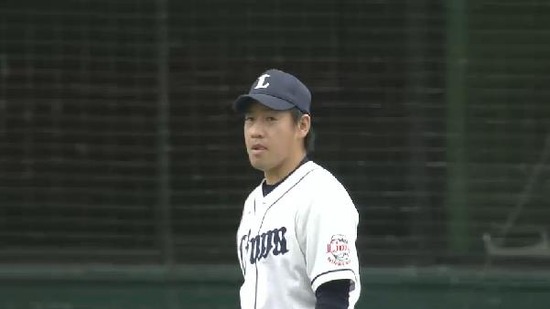 ６回表１ヒット２本１塁３塁牧田 (2)