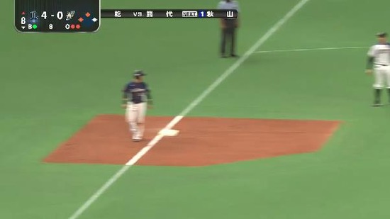 ８回表１代打の代打熊代２アウト２塁３塁 (2)