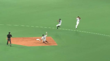 5回表3脇谷タイムリー内野安打 (2)