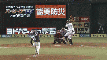 4回裏３炭谷タイムリー (1)