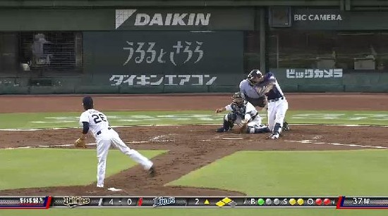 ２回表４炭谷サードゴロ (1)