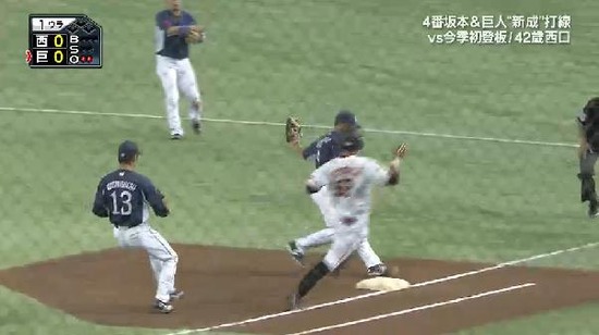 1回裏3たておかセカンドゴロ (2)