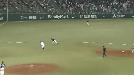 7回裏4秋山内野ゴロ1点 (2)