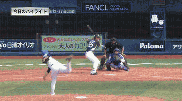 ７回表５秋山２点タイムリーヒット (1)