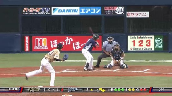 ９回裏３連続フォアボール満塁