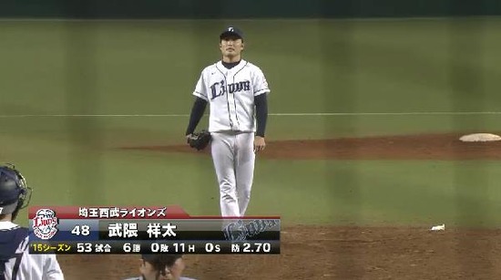 ９回表６鈴木タイムリー２点差 (2)