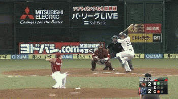 ７回裏４浅村２点タイムリー２ベース (1)