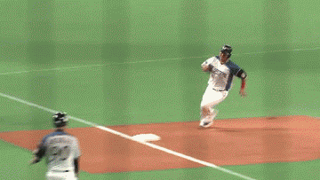 ６回裏２レアードヒットホームアウト (1)