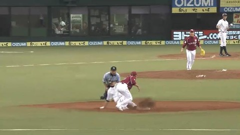 ３回裏２金子盗塁