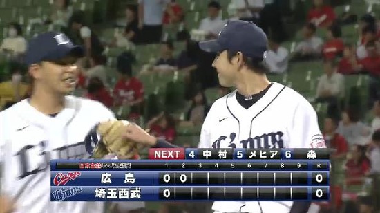 2回表1野上三者凡退