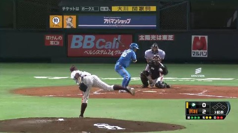 ３回表１秋山三振 (1)