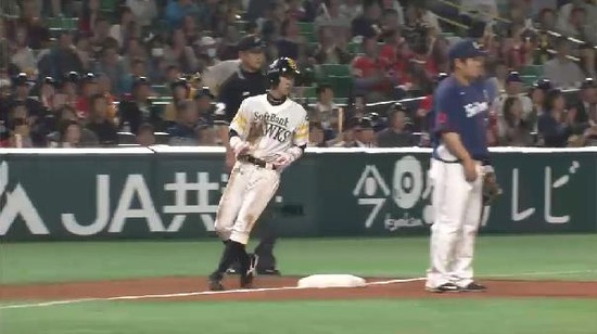 １回裏２連打１塁３塁 (1)