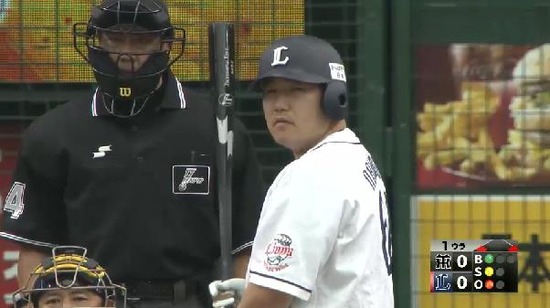 1回裏３中村見逃し三振浅村盗塁アウト (1)