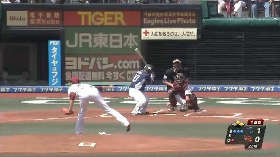 １回表４森フォアボール