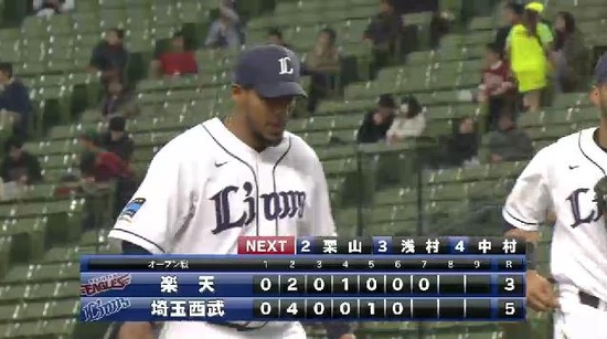 7回表４バスケス