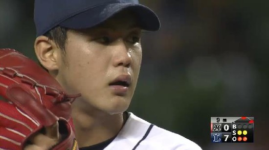 ９回表５代打福浦セカンドゴロ (1)