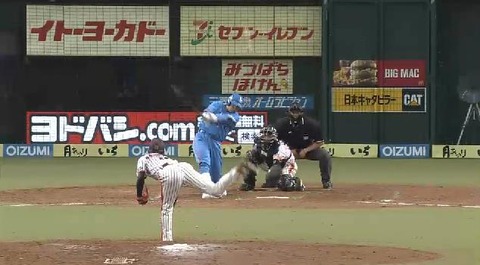 5回裏2栗山タイムリー2ベース (2)