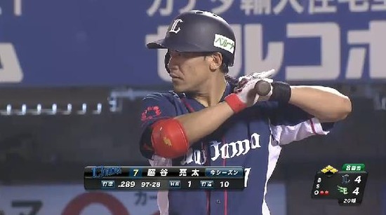８回表４脇谷レフトライナー (4)