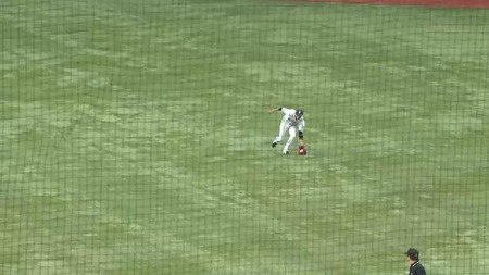 ７回裏２坂口ヒット１アウト１塁３塁 (3)