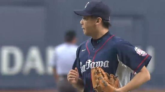 ６回裏３岡本洋介中島ゲッツー (3)