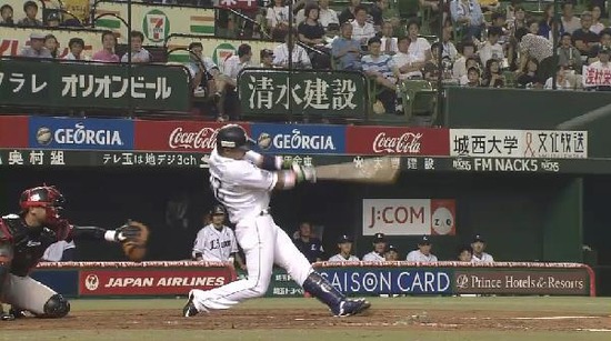 ３回裏５浅村タイムリー２ベース (3)