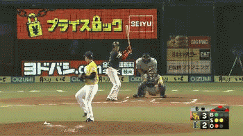 ６回表３高谷ショートライナーゲッツー (1)