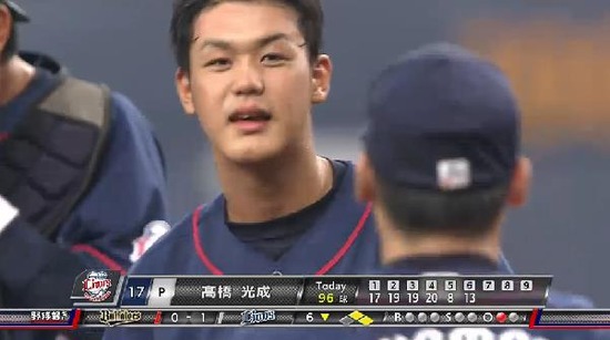 ６回裏２連続フォアボール降板 (4)