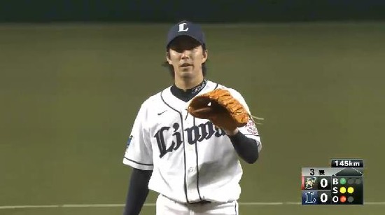 ３回表１ここまでノーヒット