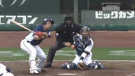 4回表4坂田三振