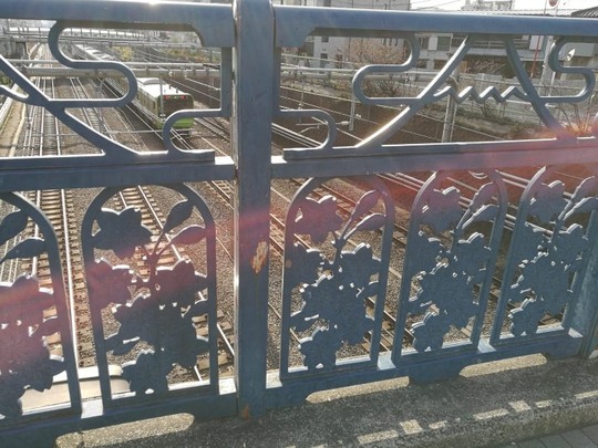 駒込橋の欄干