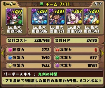ゼウスドラゴン挑戦パーティ1