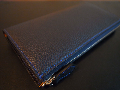 ル・ボナークリスペルカーフL字ウォレットルボナー ル・ボナー L字ジップウォレット 「クリスペルカーフ・ブラック