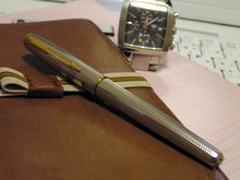 PARKER ボールペン SONNET プルミエ シルバーカスケード 中古)PARKER パーカー ボールペン ソネット シルバーカスケード