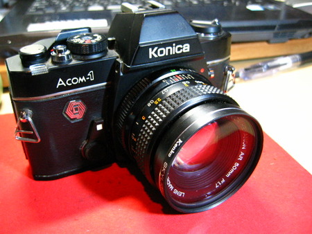 konica Acom-1+レンズ3本 Konica Acom-1の使い方。格安フィルム一眼レフを探しているなら