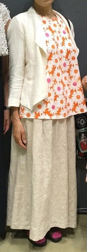 Morris Blszer×Ruby×Linen Maxi-Skirt