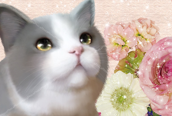 薔薇にゃんこ
