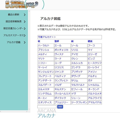 アルカナ図鑑001