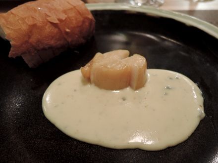 帆立のブルーチーズソース