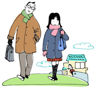 親子イラスト