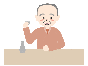晩酌イラスト