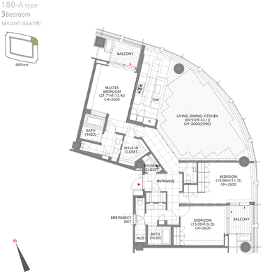 虎ノ門ヒルズ間取り図2